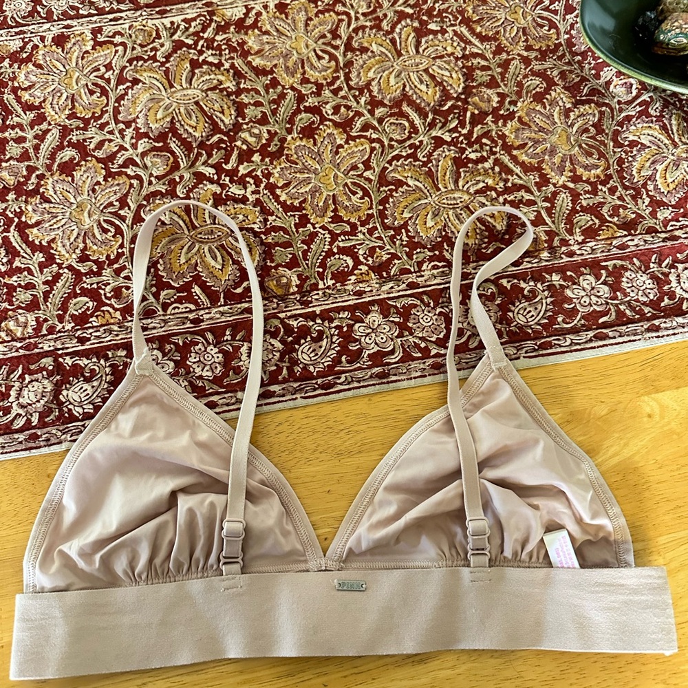 “Pink” Tan Triangle Bra - Picture 5 of 6